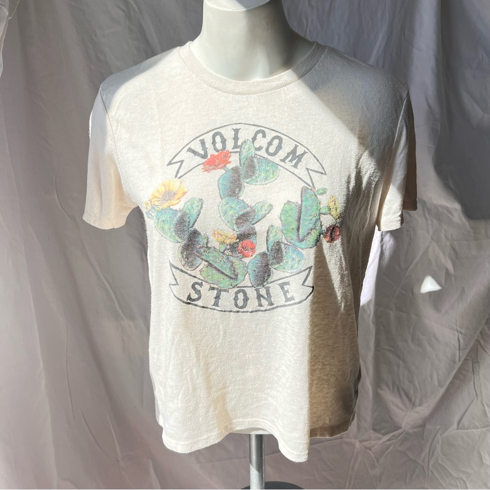 Volcom Stone Cactus Graphic Tee in Oatmeal